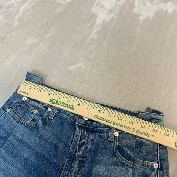 Revolve EB Denim Jeans Womens 26 Split Hem Button Fly Asymmetrical Retro USA NWT - Picture 7 of 14